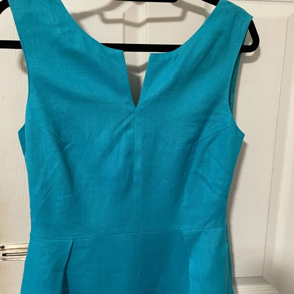 Kate Spade blue summer linen dress Sz 10, never worn, w tags. - Picture 5 of 7